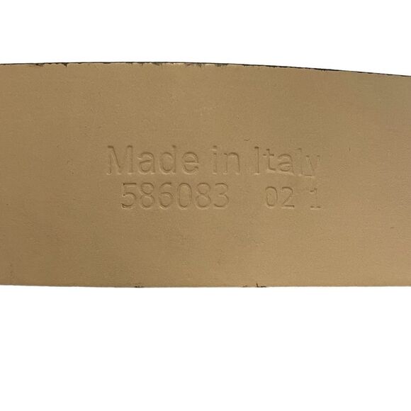 Banana Republic Snake Print Gray Patent Leather Belt - Picture 5 of 6